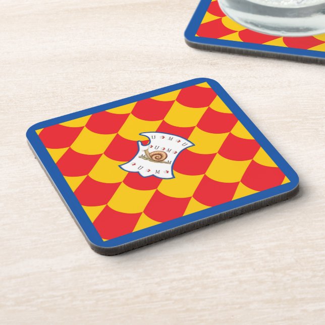 Contrada della Chiocciola (Snail) Palio Beverage Coaster (Left Side)