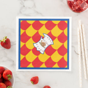 Contrada della Chiocciola (Snail) Palio Paper Dinner Napkins