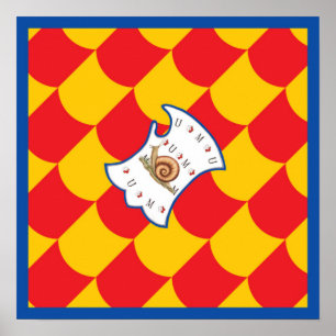 Contrada della Chiocciola (Snail) Palio Poster
