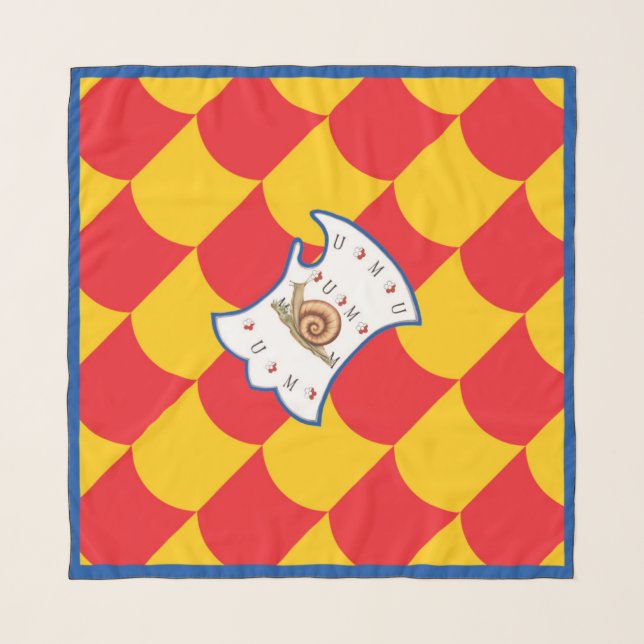 Contrada della Chiocciola (Snail) Palio Scarf (Front)