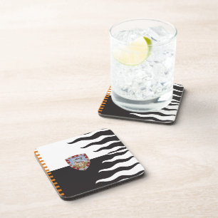 Contrada della Lupa (She-Wolf) Palio di Siena Beverage Coaster