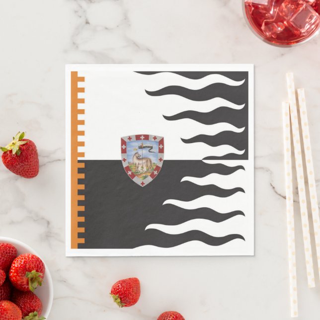 Contrada della Lupa (She-Wolf) Palio di Siena Napkins (Insitu)