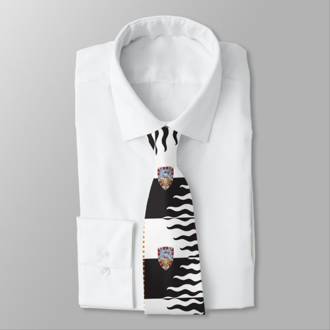 Contrada della Lupa (She-Wolf) Palio di Siena Neck Tie (Tied)