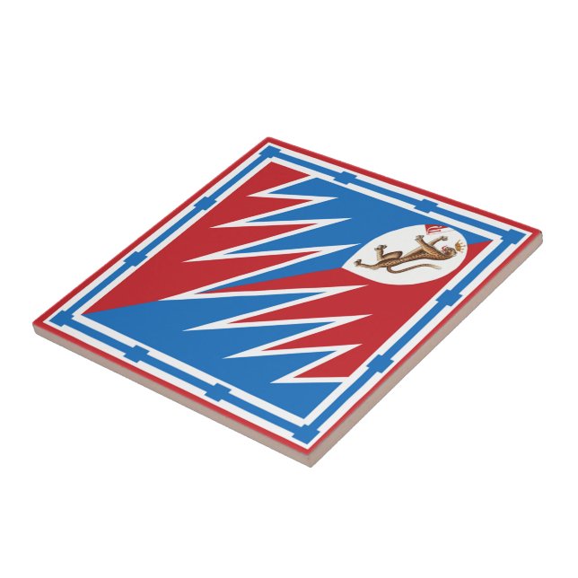 Contrada della Pantera (Panther) Palio di Siena Ceramic Tile (Side)