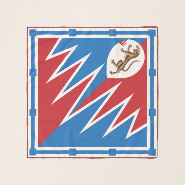 Contrada della Pantera (Panther) Palio di Siena Scarf (Front)