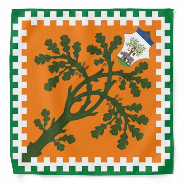Contrada della Selva (Forest) Palio di Siena Bandana (Front)