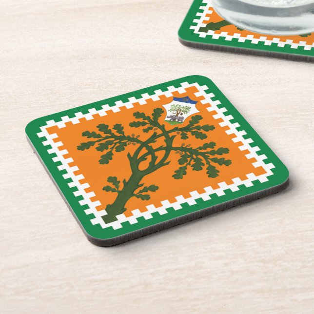 Contrada della Selva (Forest) Palio di Siena Beverage Coaster (Left Side)
