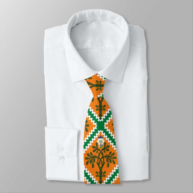 Contrada della Selva (Forest) Palio di Siena Neck Tie (Tied)