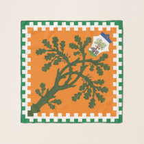 Contrada della Selva (Forest) Palio di Siena Scarf