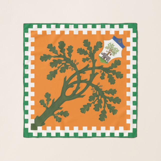 Contrada della Selva (Forest) Palio di Siena Scarf (Front)