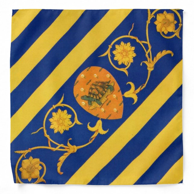 Contrada della Tartuca (Tortoise) Palio di Siena Bandana (Front)