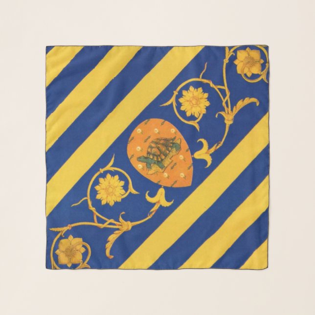 Contrada della Tartuca (Tortoise) Palio di Siena Scarf (Front)