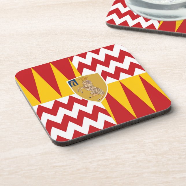 Contrada di Valdimontone (Valley of the Ram) Beverage Coaster (Left Side)