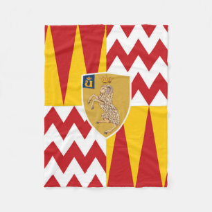 Contrada di Valdimontone (Valley of the Ram) Fleece Blanket