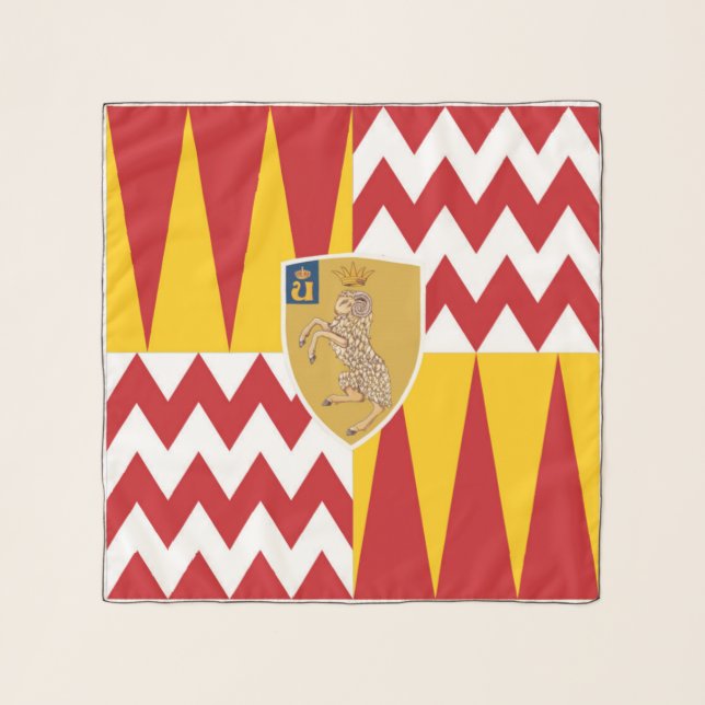 Contrada di Valdimontone (Valley of the Ram) Scarf (Front)