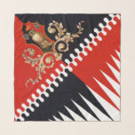 Contrada Priora della Civetta (Owl) Palio di Siena Scarf<br><div class="desc">Contrada Priora della Civetta (Owl) Palio di Siena flag banner</div>