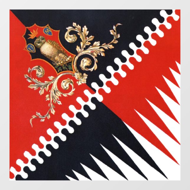 Contrada Priora della Civetta (Owl) Palio di Siena Window Cling (Sheet)