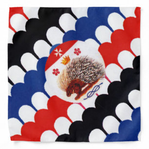 Contrada Sovrana dell' Istrice  (Porcupine) Palio Bandana