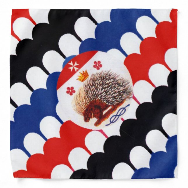 Contrada Sovrana dell' Istrice  (Porcupine) Palio Bandana (Front)