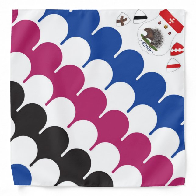 Contrada Sovrana dell' Istrice  (Porcupine) Palio Bandana (Front)