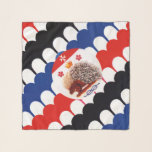 Contrada Sovrana dell' Istrice  (Porcupine) Palio Scarf<br><div class="desc">Contrada Sovrana dell'Istrice  (Porcupine) Palio di Siena flag banner</div>