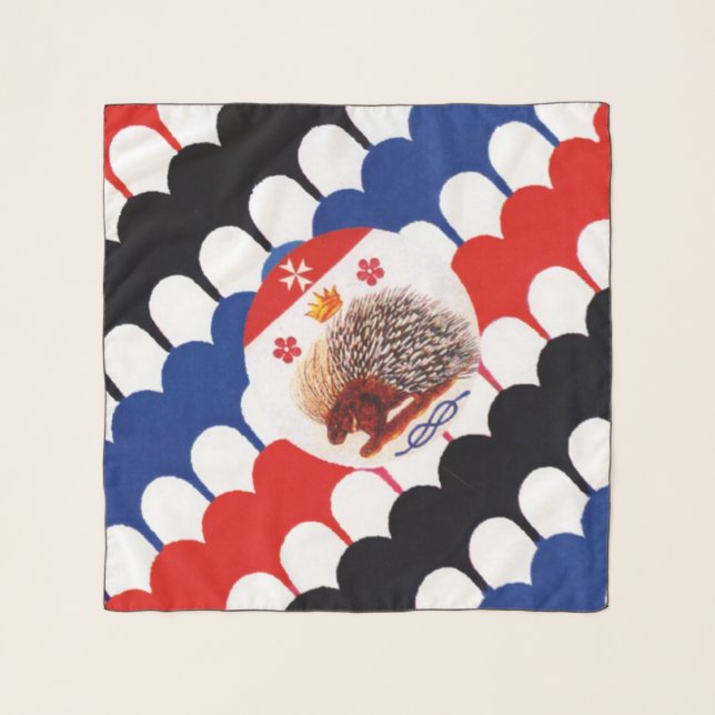 Contrada Sovrana dell' Istrice  (Porcupine) Palio Scarf (Front)