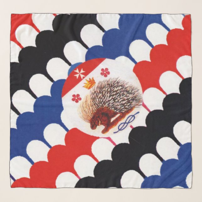 Contrada Sovrana dell' Istrice  (Porcupine) Palio Scarf (Front)