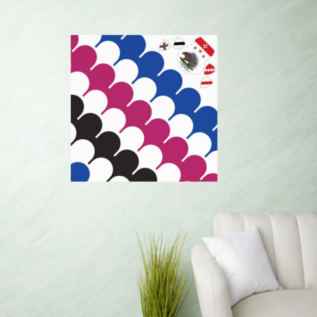 Contrada Sovrana dell' Istrice  (Porcupine) Palio Wall Decal (Living Room)