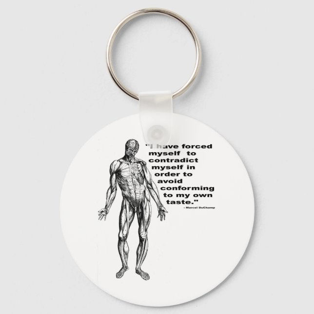 Contradict Myself Keychain (Front)