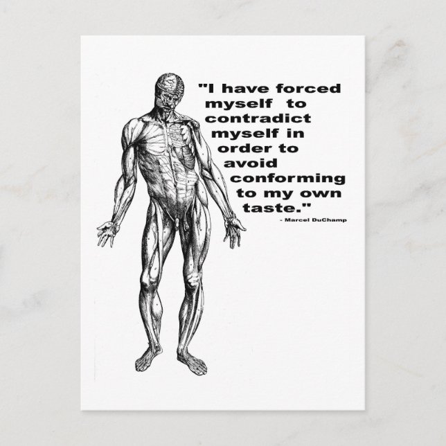 Contradict Myself Postcard (Front)