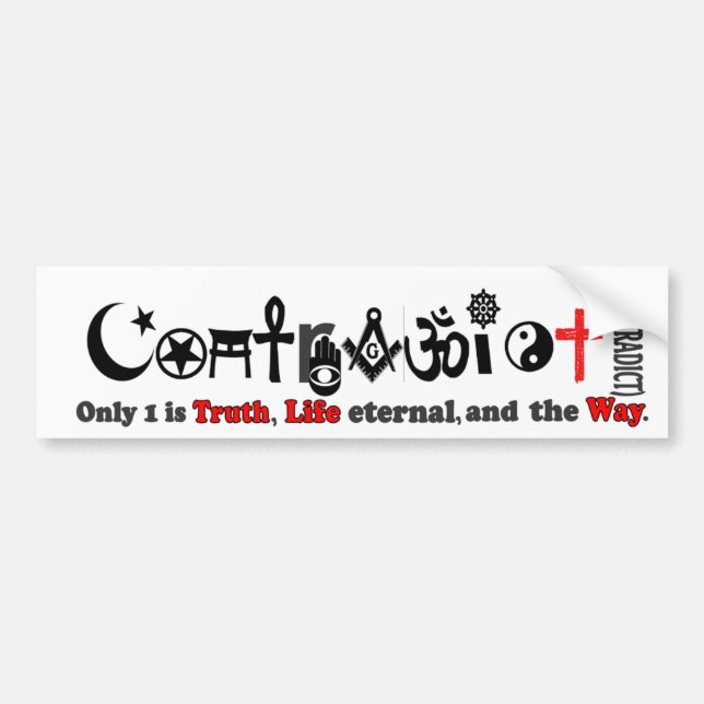Contradict - updated bumper sticker design :) (Front)