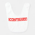 Contrary Stamp Baby Bib