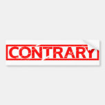 Contrary Stamp Bumper Sticker