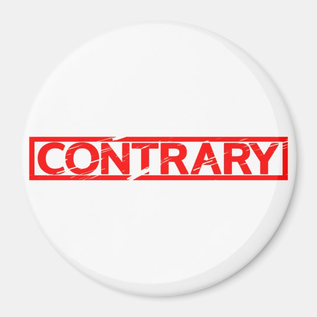 Contrary Stamp Magnet (Front)