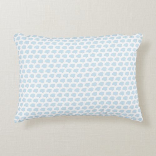 Contrast Chic Blue and white Patterned Pillow