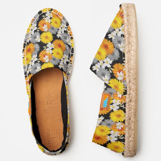 Contrast Floral Espadrilles (Side)