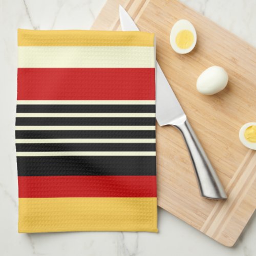 Contrast Yellow With Red Kitchen Towel