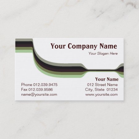 Contrasting Camouflage Business Card
