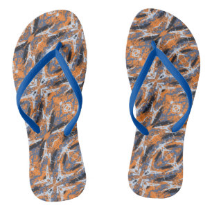 Contrasting Colors Abstract. Flip Flops