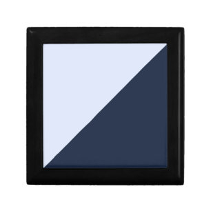 Contrasting Light Sky Blue and Dark Navy Blue Gift Box