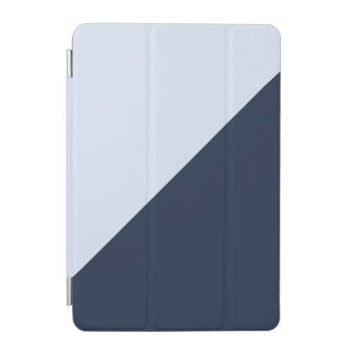 Contrasting Light Sky Blue and Dark Navy Blue iPad Mini Cover