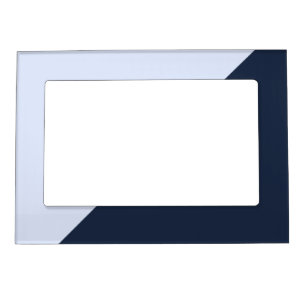 Contrasting Light Sky Blue and Dark Navy Blue Magnetic Frame
