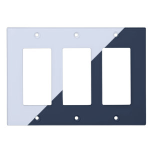 Contrasting Light Sky Blue and Dark Navy Blue Switch Cover