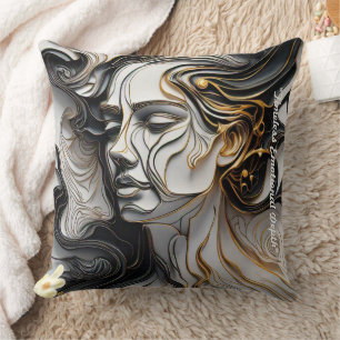 "Contrasting Sentiments Rise" Throw Pillow