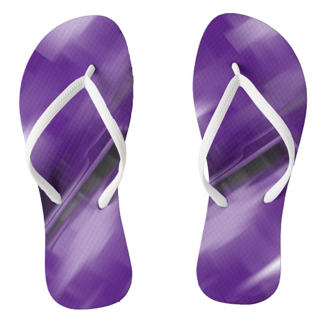 Contrasting Violet Vanishing Shapes Flip Flops (Footbed)