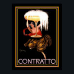 Contratto by Cappiello 12 x 16 Print<br><div class="desc">Popular Leonetto Cappiello Ad for Contratto - 12 x 16</div>