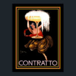 Contratto by Cappiello 12 x 16 Print<br><div class="desc">Popular Leonetto Cappiello Ad for Contratto - 12 x 16</div>