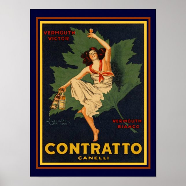 Contratto Cannelli by Cappiello 12 x 16 Print (Front)
