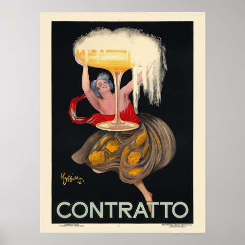 Contratto France Vintage Poster 1922