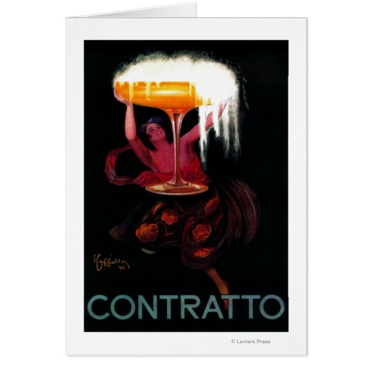 Contratto Vintage PosterEurope Cards (Front)